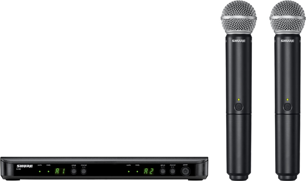 Shure BLX288/SM58 Dual Handheld Wireless SM58 Microphone System