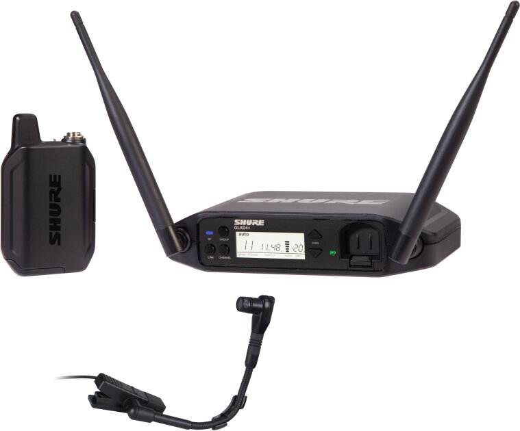 Shure GLXD14+/B98 Digital Wireless System with Beta98H/C Gooseneck Microphone