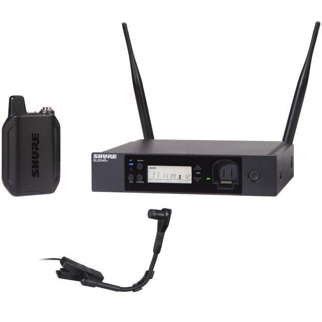 Shure GLXD14R+ / WB98H/C Digital Wireless Instrument Microphone System