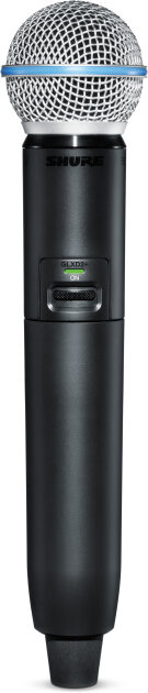 Shure GLXD2+/B58 Handheld Wireless Transmitter with Beta 58A Microphone Capsule