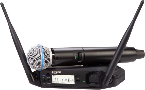 Shure GLXD24+/B58 Handheld Wireless Beta 58A Microphone System