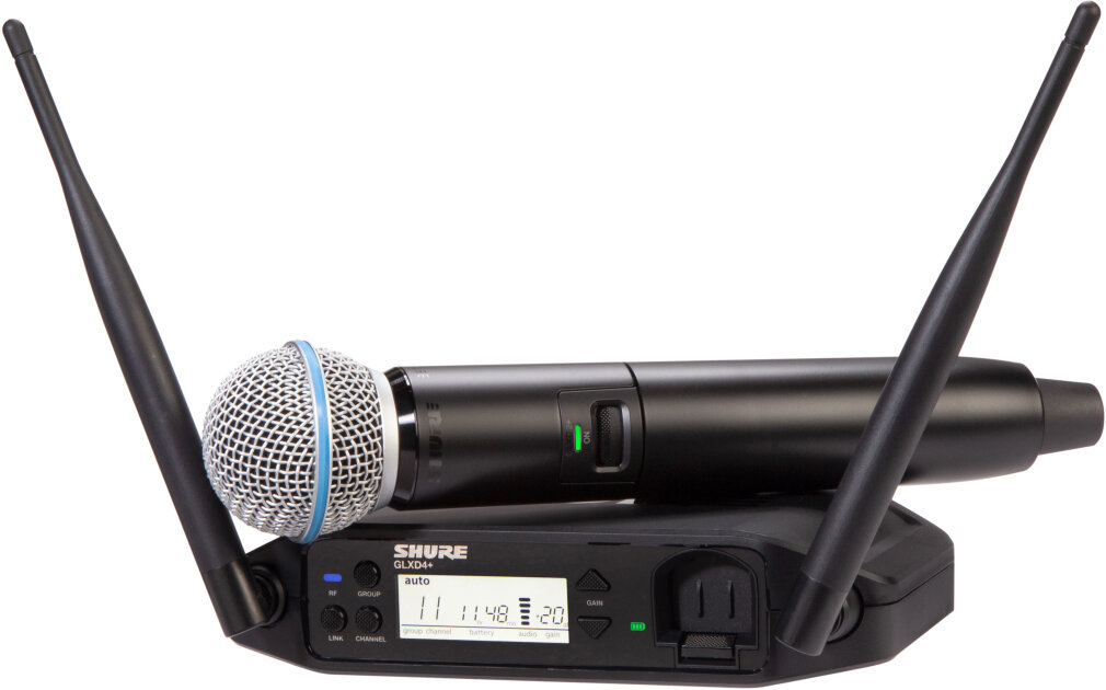 Shure GLXD24+/B58 Handheld Wireless Beta 58A Microphone System