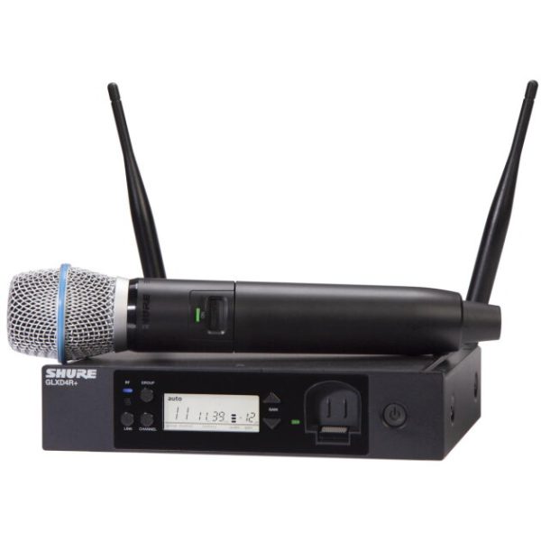 Shure GLXD24R+/B87A Handheld Wireless Beta 87a Microphone System