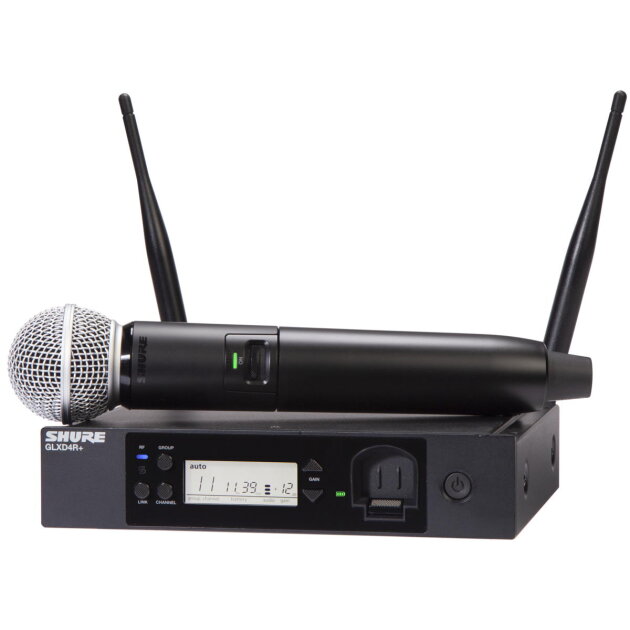 Shure GLXD24R+/SM58 Handheld Wireless SM58 Microphone System