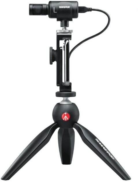 Shure MOTIV MV88 Plus Video Kit Stereo Condenser Microphone (with Lightning and USB-C Cables)