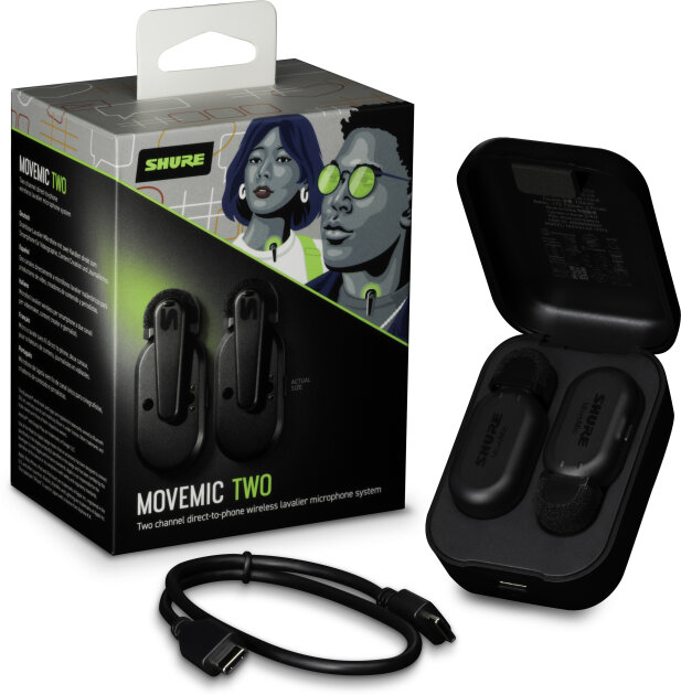 Shure MoveMic Two Wireless Lavalier Microphone Set