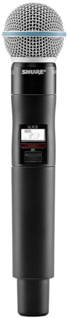 Shure QLXD2/B58 Handheld Wireless Transmitter with Beta 58 Microphone Capsule