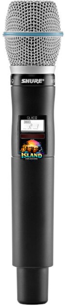 Shure QLXD2/B87A Handheld Wireless Transmitter with Beta87A Microphone Capsule