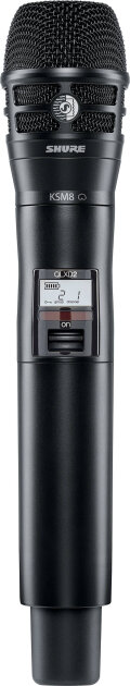 Shure QLXD2/K8 Handheld Wireless Transmitter with KSM8 Microphone Capsule