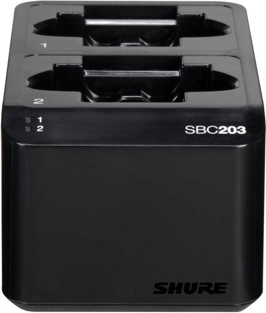 Shure SBC203 Dual Docking Battery Charger for SB903/SLX-D Wireless Systems