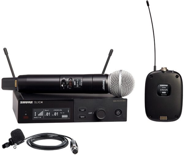 Shure SLXD124/85M Combo Wireless Microphone System with SM58 and WL185m
