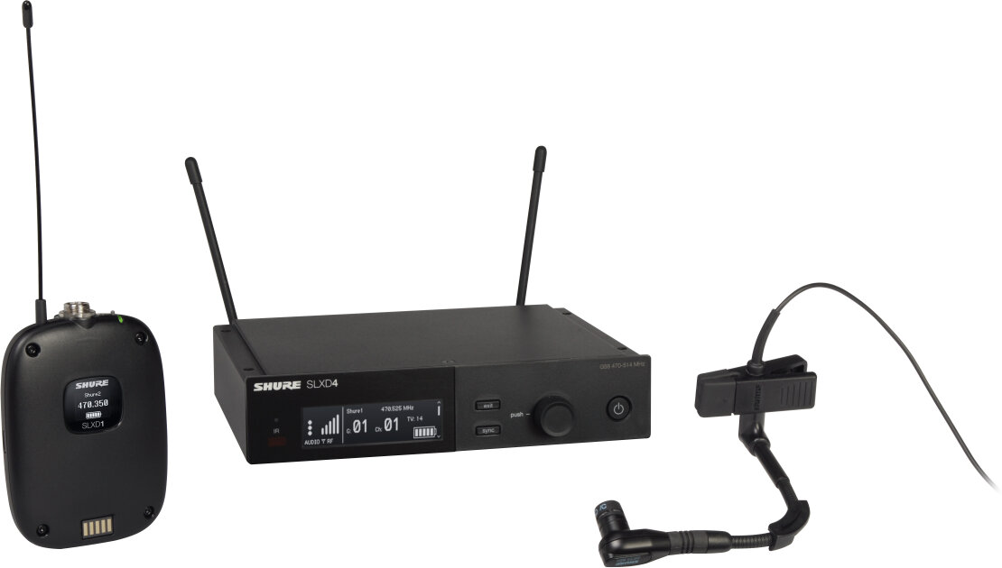 Shure SLXD14/98H Instrument Wireless Microphone System