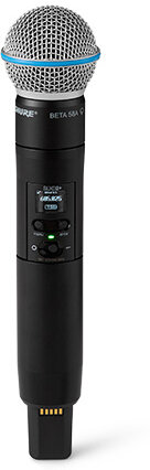 Shure SLXD2+/B58 Handheld Digital Wireless Transmitter with Beta 58A Microphone Capsule