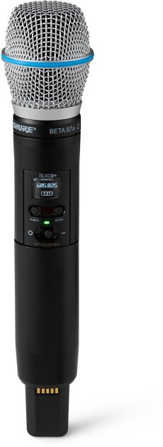 Shure SLXD2+/B87A Handheld Wireless Transmitter with Beta87A Microphone Capsule