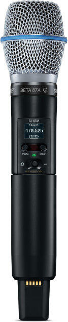 Shure SLXD2/B87A Handheld Wireless Transmitter with Beta87A Microphone Capsule