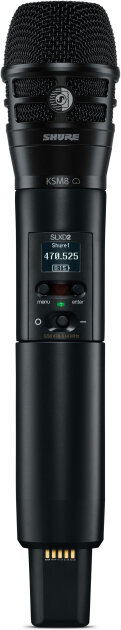 Shure SLXD2/K8B Handheld Digital Wireless Transmitter with KSM8/B Microphone Capsule