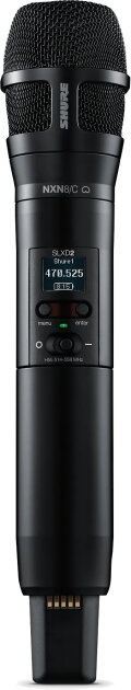 Shure SLXD2/N8CB Handheld Wireless Transmitter with Nexadyne 8/C Cardioid Dynamic Microphone Capsule