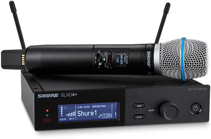 Shure SLXD24+/B87A Wireless System with Beta 87a Handheld Microphone