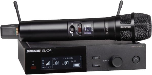 Shure SLXD24/N8CB Handheld Wireless Nexadyne 8/C Microphone System