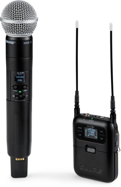 Shure SLXD25+/58 Portable Wireless System with SM58 Handheld Microphone