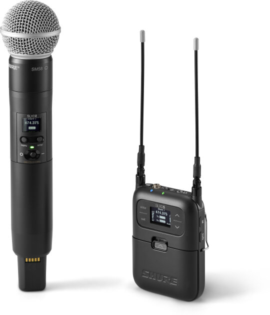 Shure SLXD25/SM58 Portable Handheld Wireless SM58 Microphone System