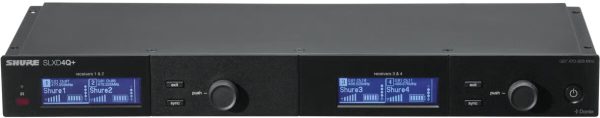Shure SLXD4QDAN+ Quad-Channel Digital Wireless Receiver with Dante Audio