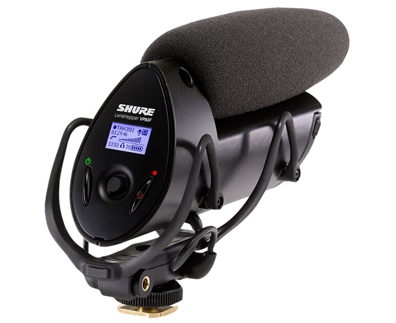 Shure VP83F LensHopper Camera-Mounted Shotgun Microphone with microSD Recorder