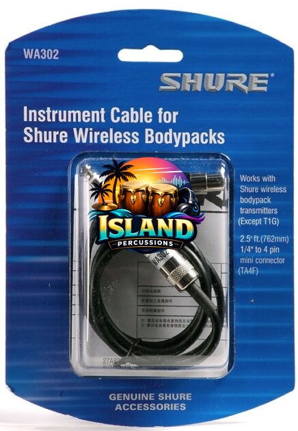 Shure WA302 Instrument Wireless Cable