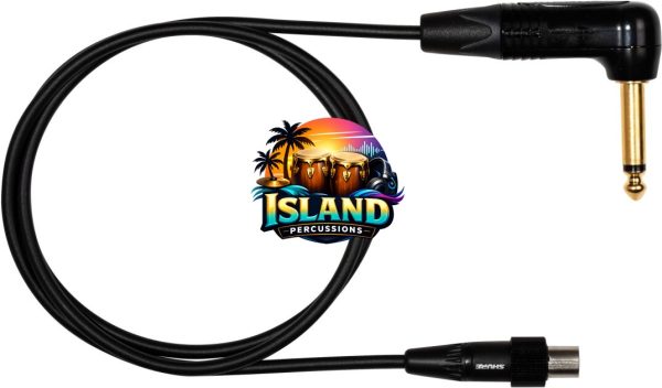Shure WA307 Premium Locking Right-Angle Guitar Cable