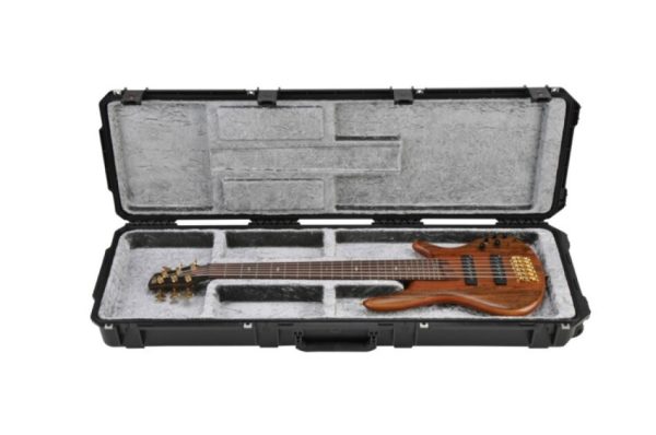 SKB 3I5014OP Waterproof ATA Open Cavity Electric Bass Case with Wheels