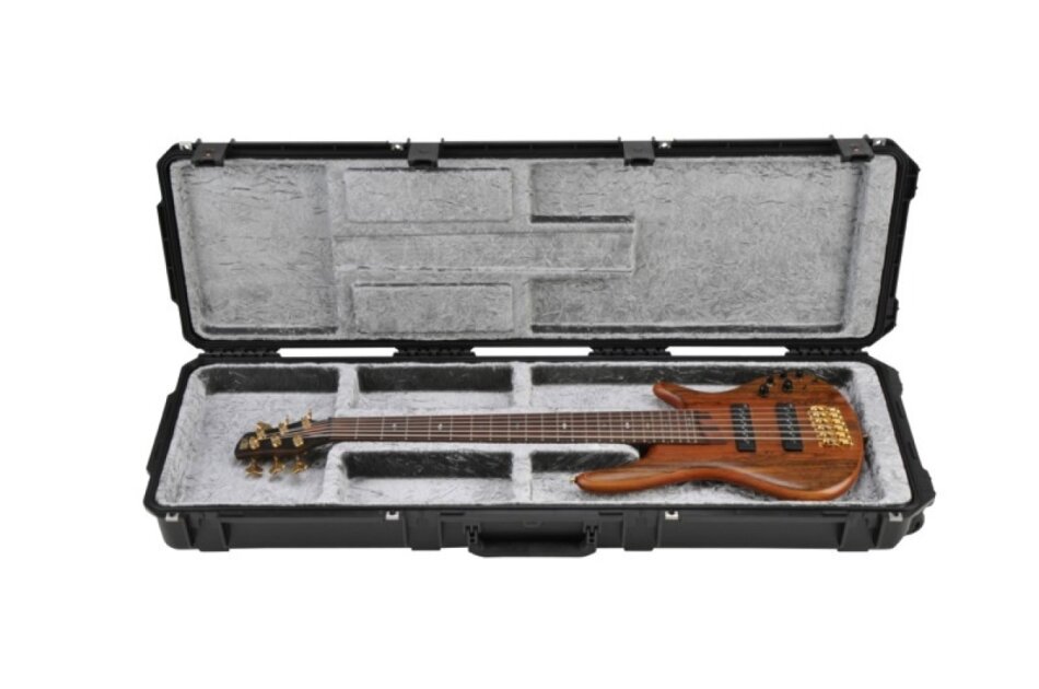 SKB 3I5014OP Waterproof ATA Open Cavity Electric Bass Case with Wheels