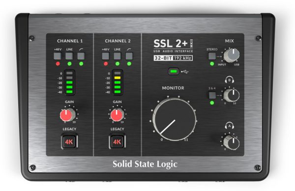 Solid State Logic SSL 2+ MKII 2x4 USB-C Audio Interface