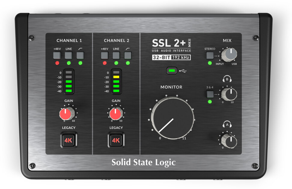 Solid State Logic SSL 2+ MKII 2x4 USB-C Audio Interface