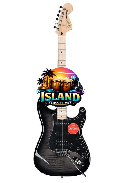 Squier Affinity Stratocaster FMT HSS Electric Guitar, Maple Fingerboard
