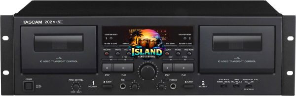 TASCAM 202 MK VII Double Cassette Deck (with USB)