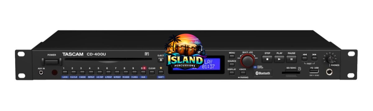 TASCAM CD-400U CD/SD/USB/Bluetooth Player and FM/AM Tuner