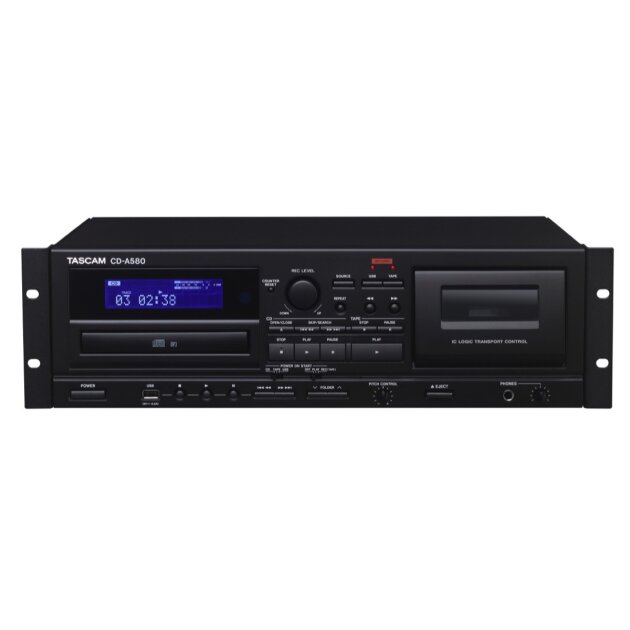 TASCAM CD-A580 Cassette/CD/USB MP3 Player Recorder