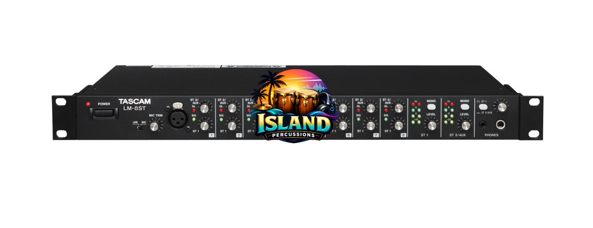 TASCAM LM-8ST Rackmount Line Mixer (8-Channel)