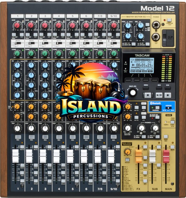 TASCAM Model 12 Mixer, USB Audio Interface and Multitrack Recorder
