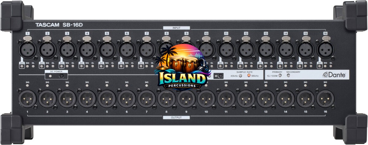 TASCAM SB-16D 16-Input/16-Output Dante Stage Box