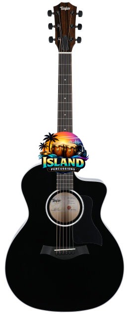 Taylor 214ce Plus Grand Auditorium Acoustic-Electric Guitar, Black