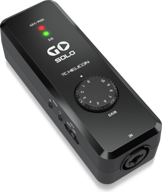 TC-Helicon Go Solo High-Definition Audio/MIDI Interface for Mobile Devices