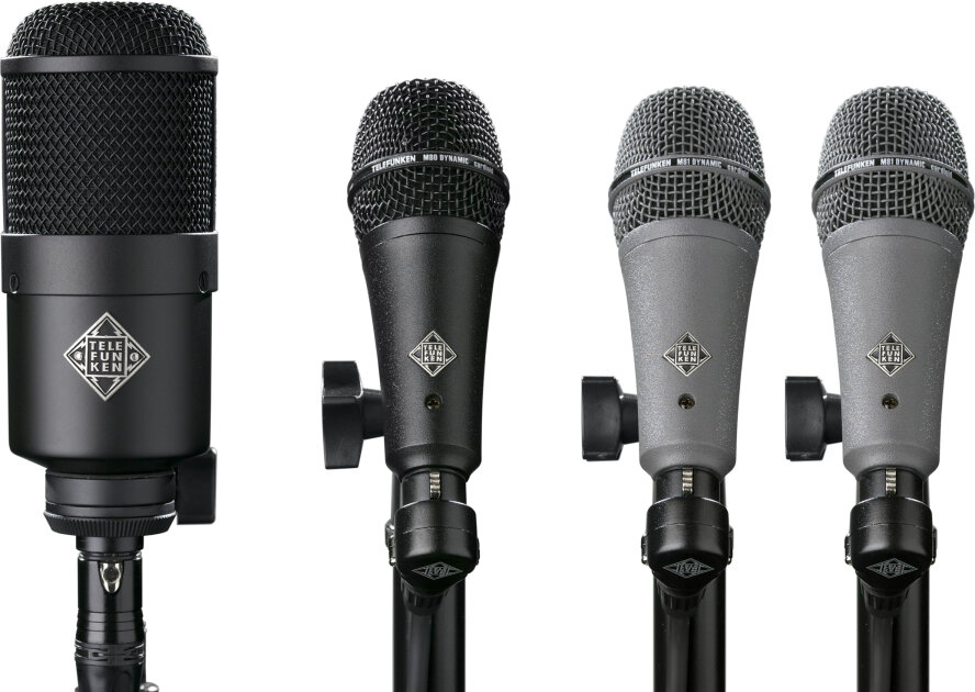 Telefunken DD4 4-Piece Dynamic Drum Microphone Package