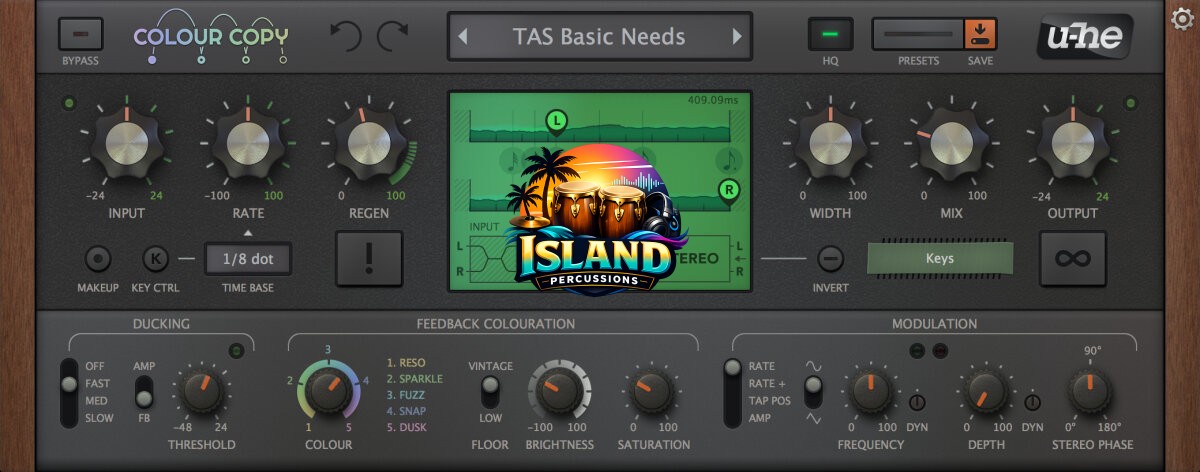 u-he Colour Copy Delay Audio Plug-in