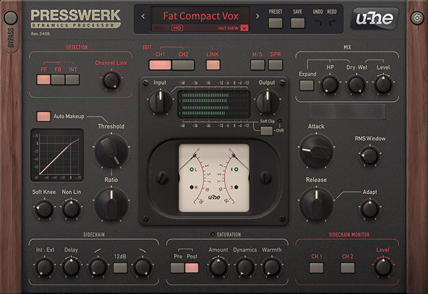 u-he Presswerk Dynamics Processor Audio Plug-in