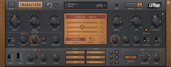 u-he Twangstrom Reverb Audio Plug-in