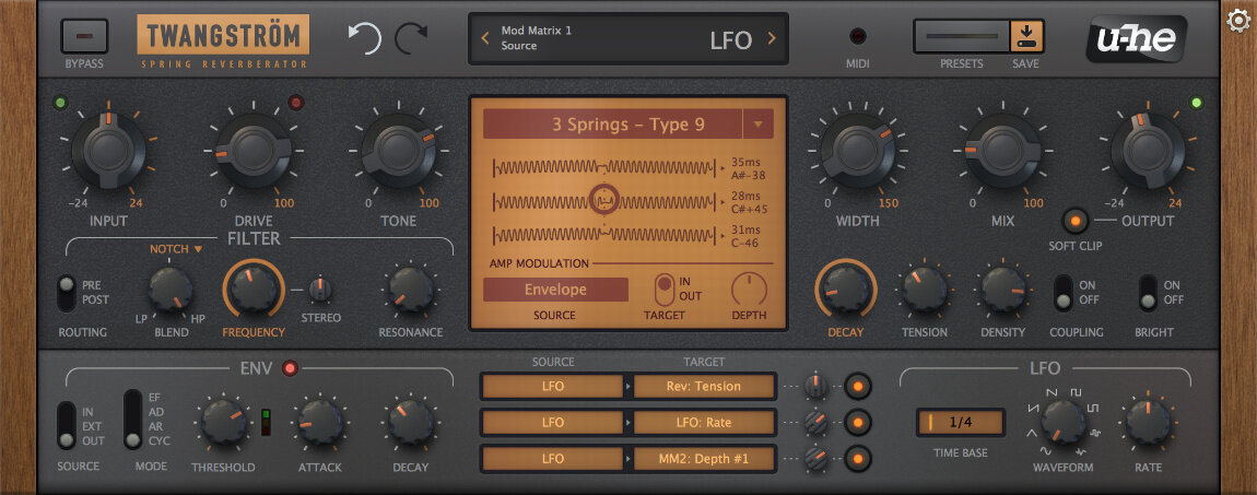u-he Twangstrom Reverb Audio Plug-in