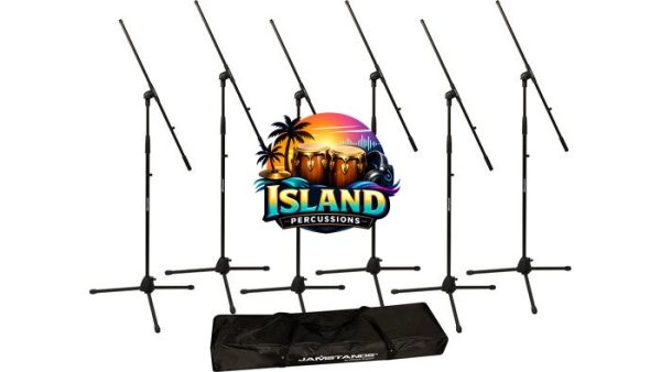 Ultimate Support JamStands JS-MCFB6PK Tripod Mic Stand Bundle, 6-Pack