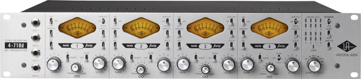 Universal Audio 4-710D 4-Channel Microphone Preamp