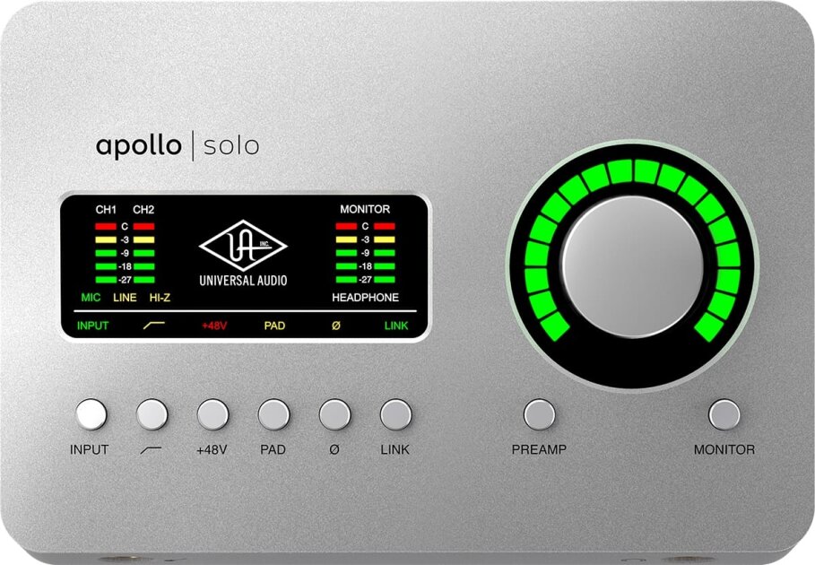 Universal Audio Apollo Solo Thunderbolt 3 Audio Interface